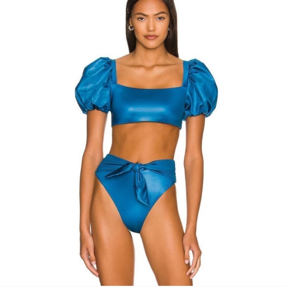 Agua Bendita Womens Isabella Bikini Bottom Nettuno Bikini Medium